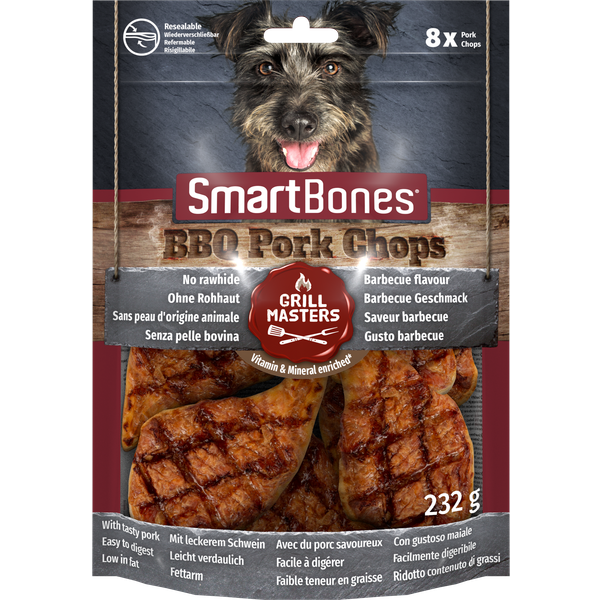 Afbeelding SmartBones GM Pork Chop door Petsplace.nl