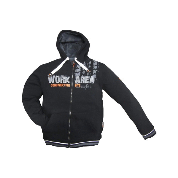 Terra Trend Job Gevoerde Hoodie Zwart - Werkkleding - M