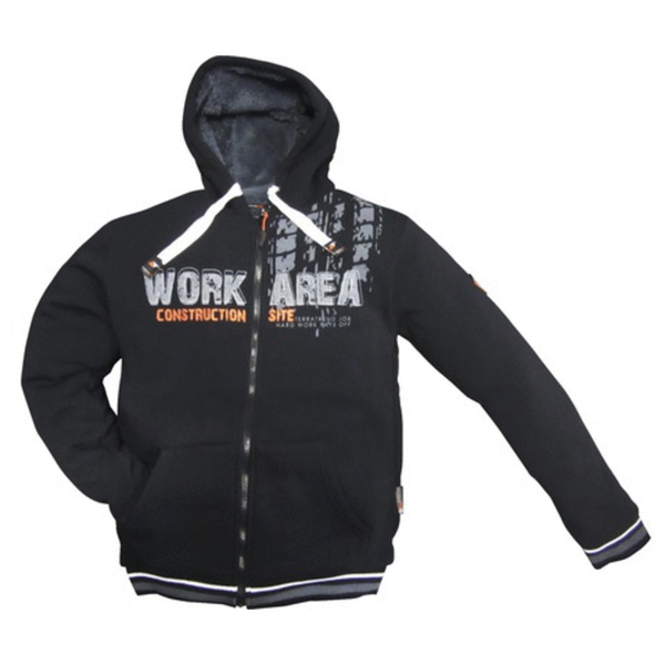 Afbeelding Terra Trend Job Gevoerde Hoodie Zwart - Werkkleding - L door Petsplace.nl