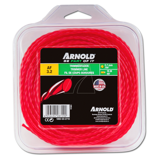 Arnold Trimmerdraad Af3.2 - 2.7mm Gedraaid - Maaiaccessoires -