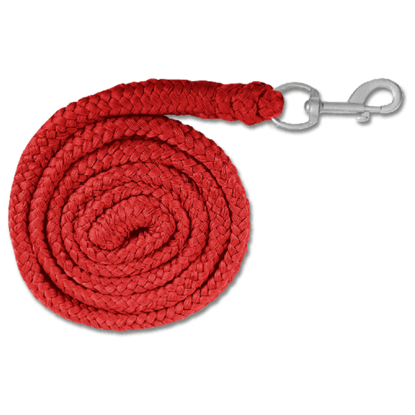 Afbeelding Waldhausen Halstertouw Met Haak 2 m - Paardenhalsterlijn - Rood door Petsplace.nl