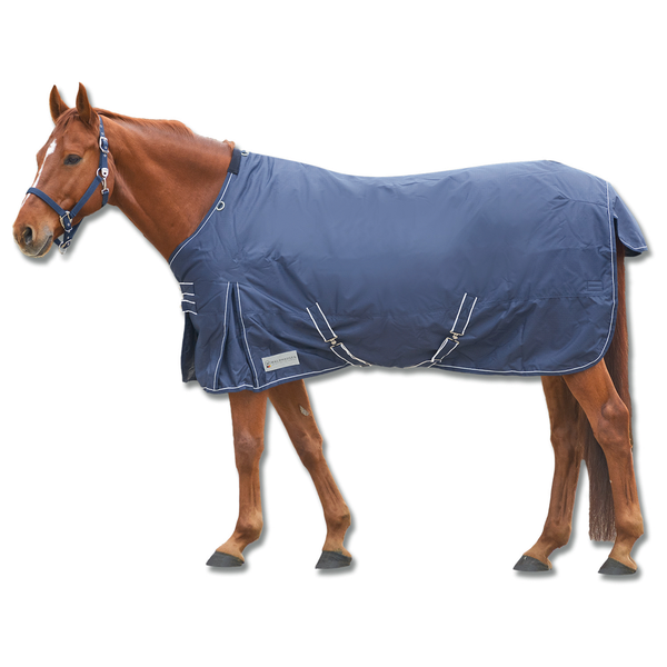 Afbeelding Waldhausen Regendeken Economic Met Zachte Voering Blauw - Paardendekens - 145 cm door Petsplace.nl
