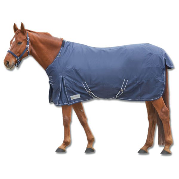 Afbeelding Waldhausen Regendeken Economic 200 Gram Blauw - Paardendekens - 135 cm 200 Gram door Petsplace.nl