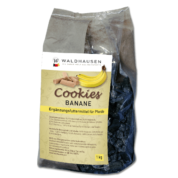Afbeelding Waldhausen Cookies 1 kg - Paardensnack - Banaan door Petsplace.nl