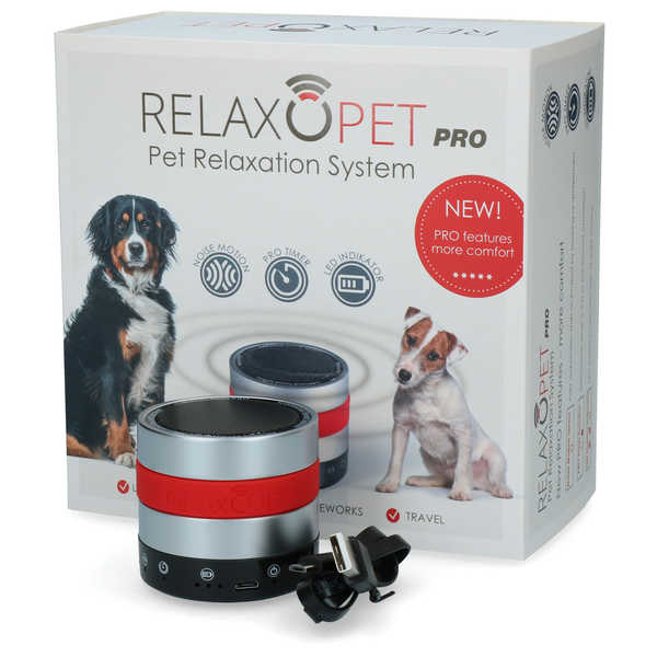 Relaxopet Pro Dog - Anti stresssysteem - 6.2X5.5 cm Metallic Rood