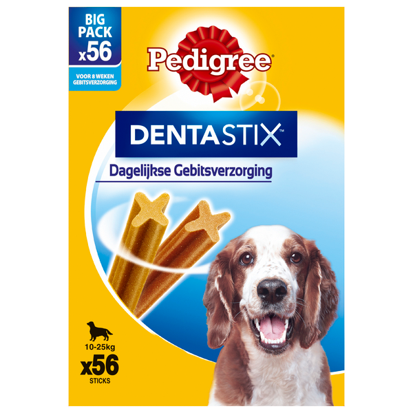 Afbeelding Dentastix Medium hondensnack 10-25 kg 56 stuks door Petsplace.nl