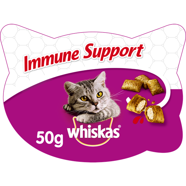 Afbeelding Whiskas Immune Support Kattensnoep 50 gram door Petsplace.nl
