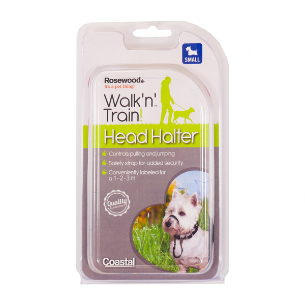 Afbeelding Rosewood Gentle Leader Zwart - Anti-Trek - Small door Petsplace.nl