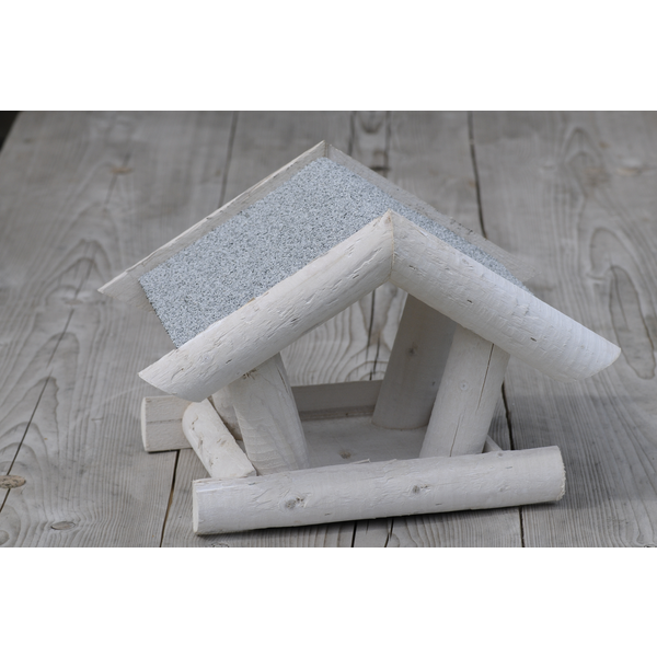 Afbeelding Wildbird Voederhuis Whitewash Grijs Dak - Voederhuis - per stuk door Petsplace.nl