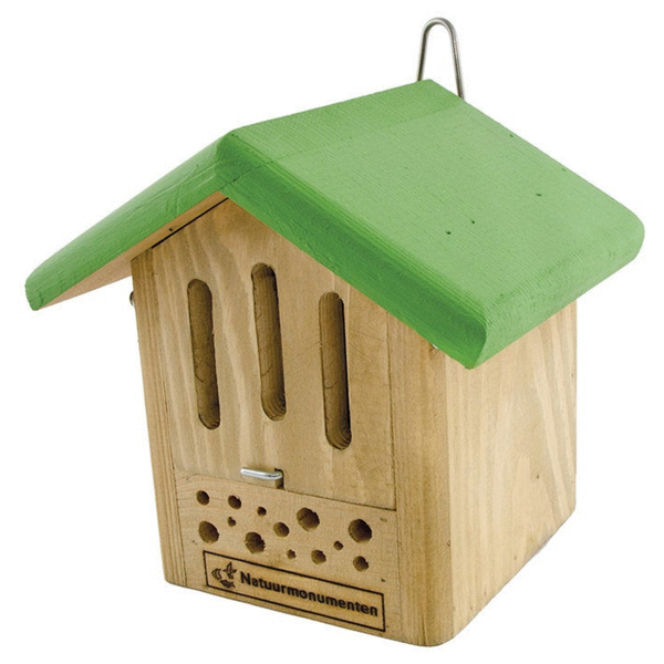 Afbeelding Natuurmonumenten Insectenhuisje Voor Vlinders En Bijen - Nestkast - 18x16x18 cm door Petsplace.nl