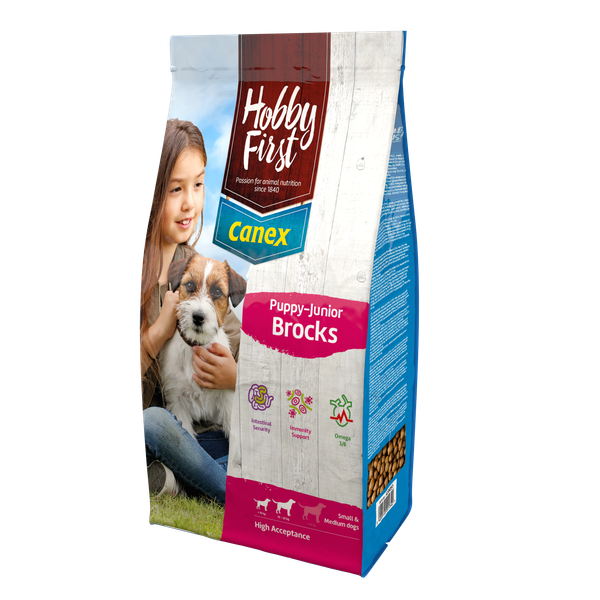 Afbeelding HobbyFirst Canex Puppy-Junior Brocks hondenvoer 3 kg door Petsplace.nl