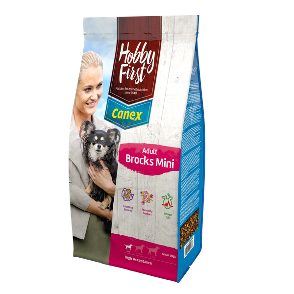 Afbeelding HobbyFirst Canex Adult Brocks Mini hondenvoer 3 kg door Petsplace.nl