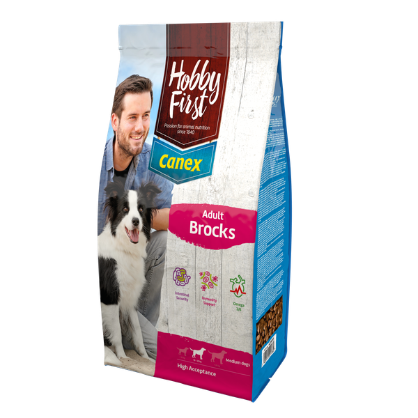 Afbeelding HobbyFirst Canex Adult Brocks hondenvoer 3 kg door Petsplace.nl