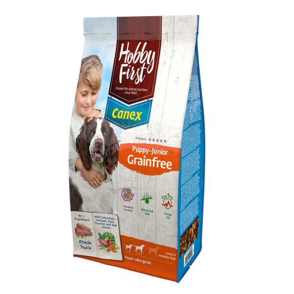 Afbeelding HobbyFirst Canex Puppy-Junior Grainfree hondenvoer 3 kg door Petsplace.nl