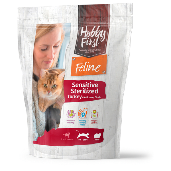 Afbeelding Hobbyfirst feline sensitive sterilized turkey door Petsplace.nl