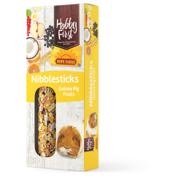 Afbeelding Hobbyfirst Hope Farms Nibblesticks Guinea Pig Fruits - Knaagdiersnack - 90 g door Petsplace.nl