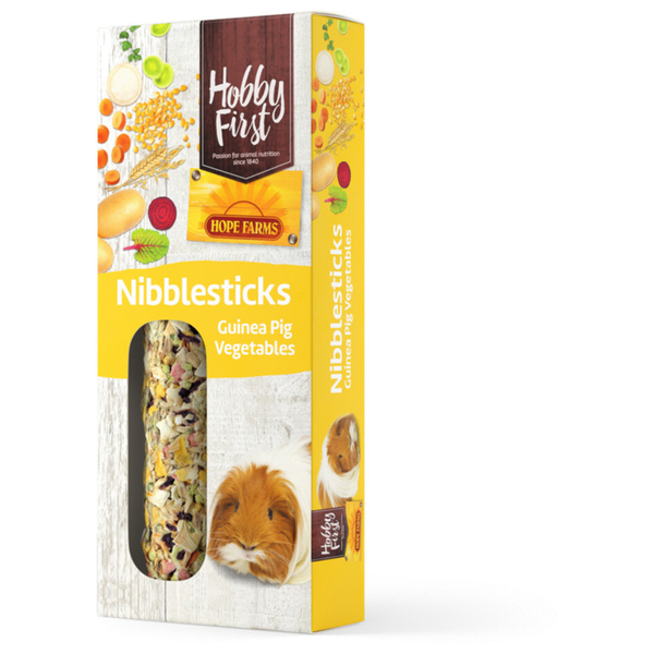 Afbeelding Hobbyfirst Hope Farms Nibblesticks Guinea Pig Vegetables - Knaagdiersnack - 90 g door Petsplace.nl