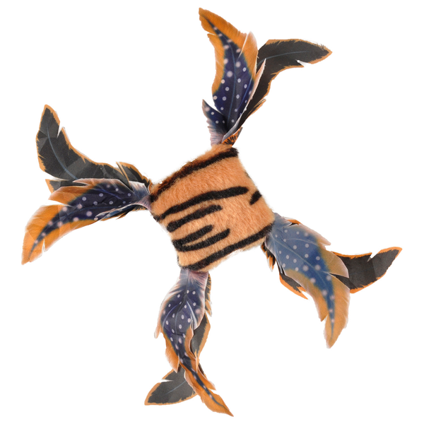 Afbeelding Flamingo Jungle Vierkant - Kattenspeelgoed - 240x220x20 mm Bruin Beige Blauw door Petsplace.nl