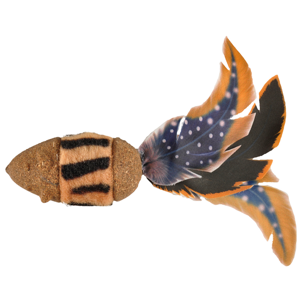Afbeelding Flamingo Catnip Muis - Kattenspeelgoed - 150x40x30 mm Bruin Beige Blauw door Petsplace.nl