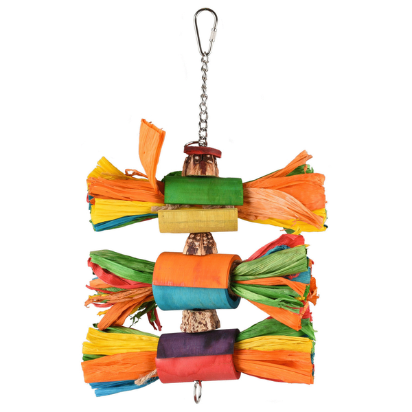 Afbeelding Flamingo Vogelspeelgoed Rainbow Multi - Vogelspeelgoed - 31 cm Multi-Color door Petsplace.nl