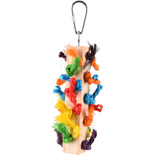 Afbeelding Flamingo Vogelspeelgoed Rainbow Dio Multi - Vogelspeelgoed - 5x5x17 cm Mix door Petsplace.nl