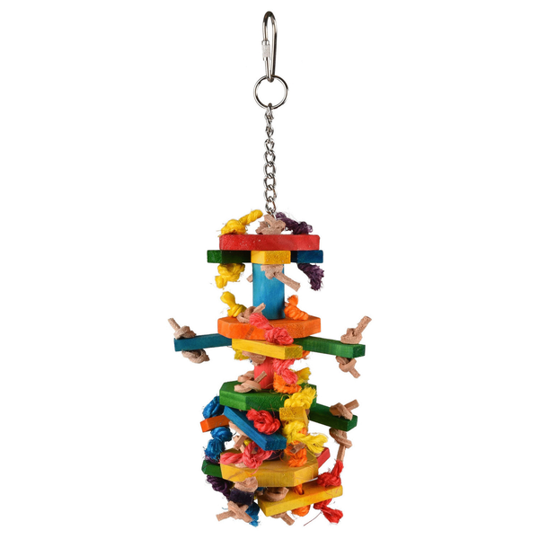 Afbeelding Flamingo Vogelspeelgoed Ace Multi - Vogelspeelgoed - 27 cm Multi-Color door Petsplace.nl