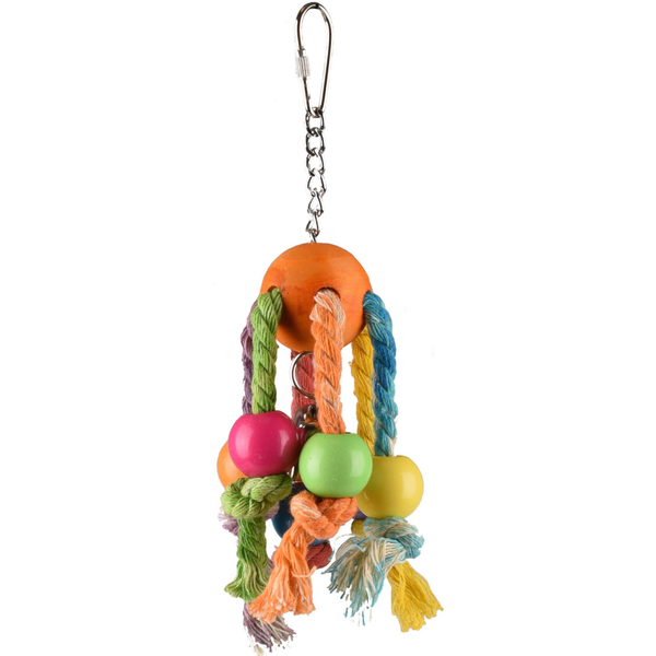 Afbeelding Flamingo Vogelspeelgoed Rainbow Spy - Vogelspeelgoed - 7x7x19 cm Multi-Color door Petsplace.nl