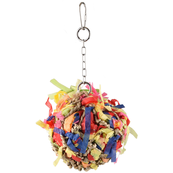 Afbeelding Flamingo Knaagdierspeelgoed Bal Papier - Speelgoed - 10x10x22 cm Multi-Color door Petsplace.nl