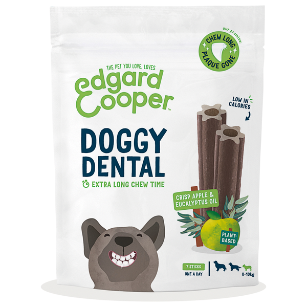 Afbeelding Edgard&Cooper Doggy Dental Appel&Munt - Hondensnacks - S door Petsplace.nl