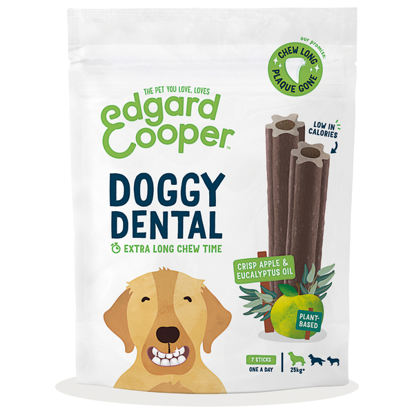 Afbeelding Edgard&Cooper Doggy Dental Appel - Hondensnacks - L door Petsplace.nl