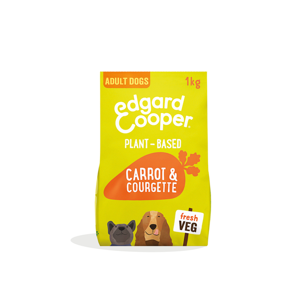 Afbeelding Edgard&Cooper Plantbased Adult Wortel&Courgette - Hondenvoer - 1 kg door Petsplace.nl