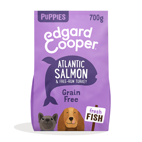 Afbeelding Edgard&Cooper Puppy Graanvrij Zalm&Kalkoen - Hondenvoer - 700 g door Petsplace.nl