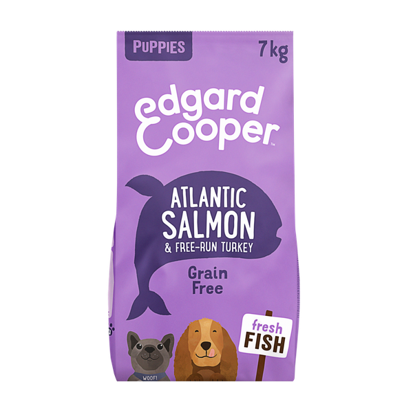 Afbeelding Edgard&Cooper Puppy Graanvrij Zalm&Kalkoen - Hondenvoer - 7 kg door Petsplace.nl