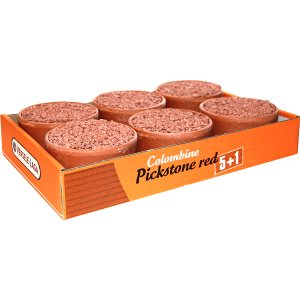 Afbeelding Colombine Piksteen Rood - Duivensupplement - 6x650 g Tray 5+1 door Petsplace.nl