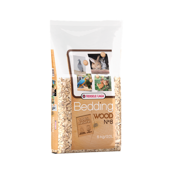 Afbeelding Versele-Laga Wood Bedding Beukenhout No. 8 - Vogelbodembedekking - 5 kg No. 8 door Petsplace.nl