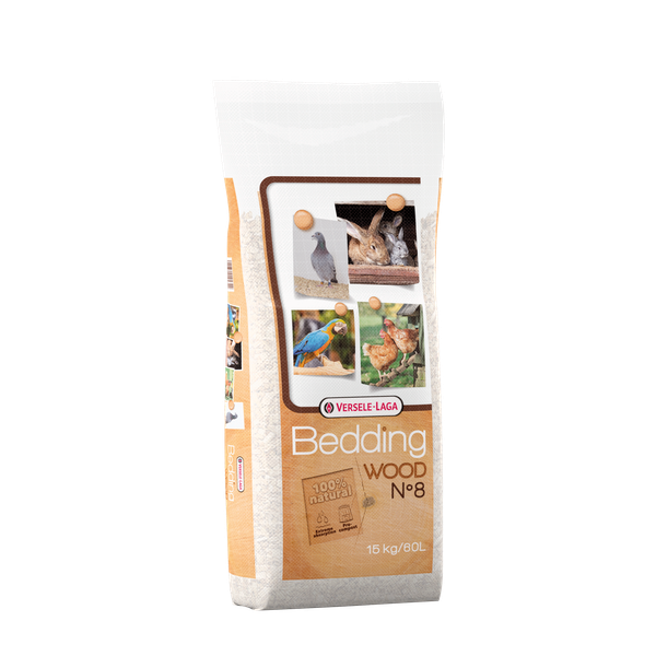 Versele-Laga Wood Bedding Beukenhout No. 8 - Vogelbodembedekking - 15 kg No. 8