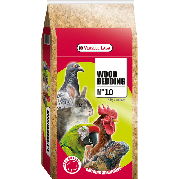 Afbeelding Versele-Laga Wood Bedding Beukenhout 10 mm - Bodembedekking - 5 kg Gebroken door Petsplace.nl