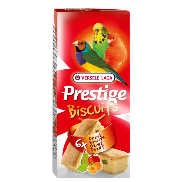 Afbeelding Versele-Laga Prestige Biscuits 6x70 g - Vogelsnack - Fruit door Petsplace.nl