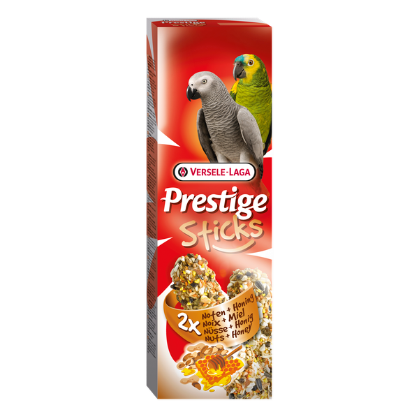 Afbeelding Versele-Laga Prestige Sticks Papegaai - Vogelsnack - Noten&Honing door Petsplace.nl