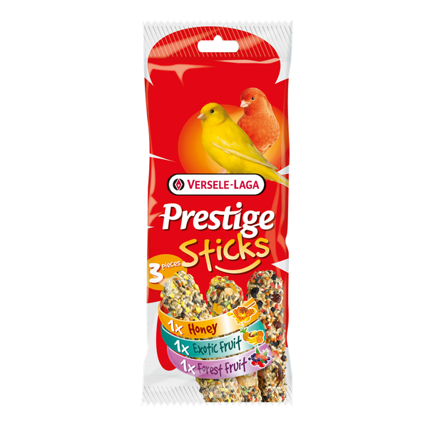 Versele-Laga Prestige Sticks Kanarie Triple Variety - Vogelsnack - 3x30 g