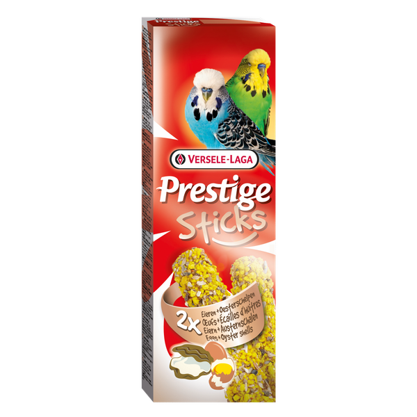 Afbeelding Versele-Laga Prestige Sticks Grasparkiet - Vogelsnack - Ei&Oesterschelp door Petsplace.nl