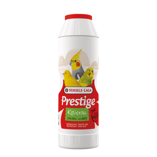 Afbeelding Versele-Laga Prestige Schelpenzand Bus - Vogelbodembedekking - 2 kg Wit Kristal door Petsplace.nl