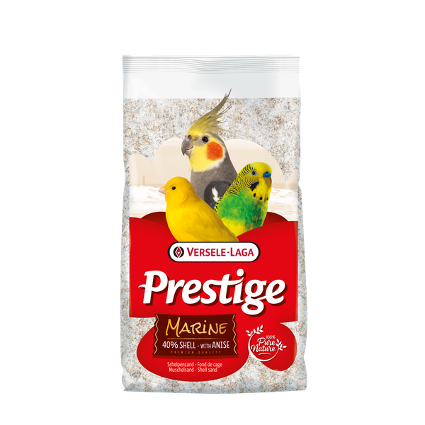 Afbeelding Versele-Laga Prestige Premium Schelpenzand Marine - Vogelbodembedekking - 25 kg door Petsplace.nl