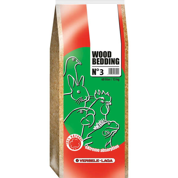 Afbeelding Versele-Laga Wood Bedding Beukenhout - Bodembedekking - 3 mm 15 kg Gebroken door Petsplace.nl