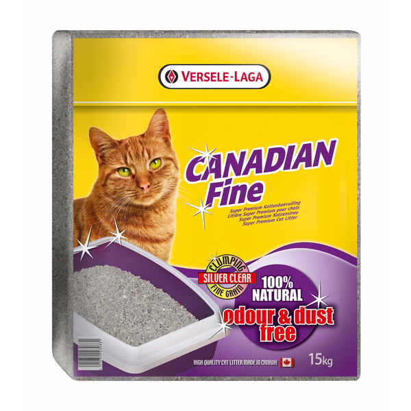 Afbeelding Versele-Laga Canadian Fine Kattenbakvulling - 15 kg door Petsplace.nl