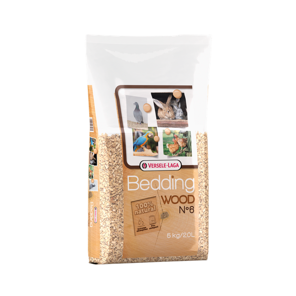 Afbeelding Versele-Laga Wood Bedding Beukenhout No. 6 - Vogelbodembedekking - 5 kg No. 6 door Petsplace.nl