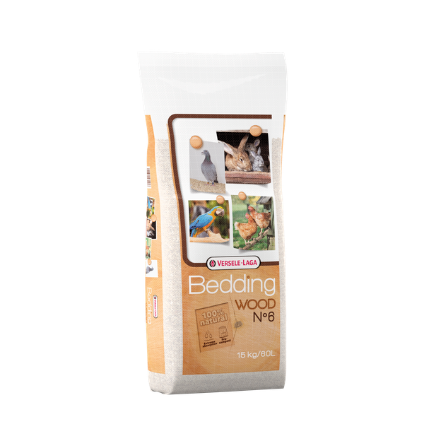 Afbeelding Versele-Laga Wood Bedding Beukenhout No. 6 - Vogelbodembedekking - 15 kg No. 6 door Petsplace.nl