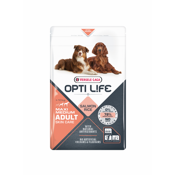 Opti Life Adult Skin Care Medium-Maxi - Hondenvoer - 1 kg