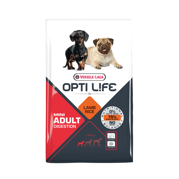 Afbeelding Opti Life Adult Digestion Mini hondenvoer 7.5 kg door Petsplace.nl