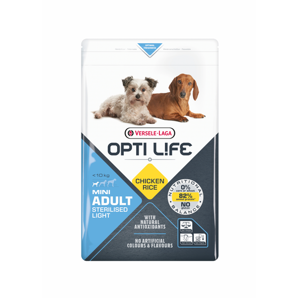 Afbeelding Opti Life Adult Light Mini - Hondenvoer - 2.5 kg door Petsplace.nl
